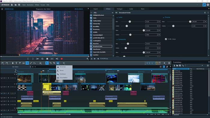 Download grátis Magix Video Pro X 13 versão completa de 64 bits