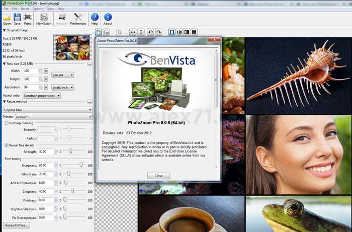 Download grátis Benvista Photozoom Pro último crack completo