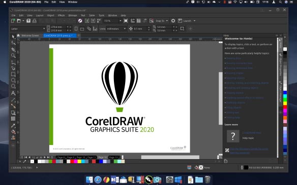 Download grátis Corel Draw 2020 Mac mais recente crack completo