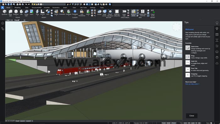 Baixe a versão completa mais recente do BricsCAD Mac