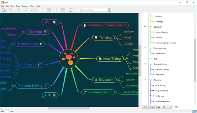 Baixe a interface da versão completa do iThoughts gratuitamente