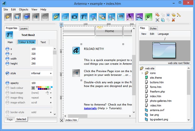 Download grátis Antena Web Design Studio Crack completo