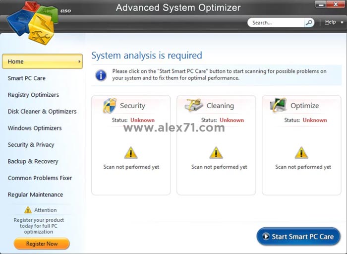 Baixe a versão completa do Advanced System Optimizer de 64 bits