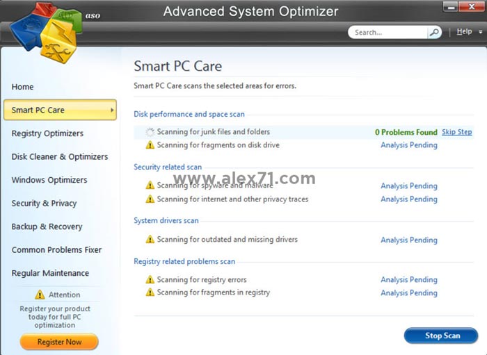 Download grátis da versão completa do Advanced System Optimizer