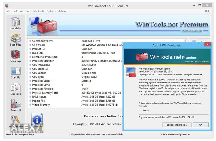 Baixe Wintools Net Full Crack grátis para Windows