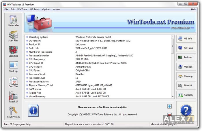 Download grátis da versão completa mais recente do Wintools Net