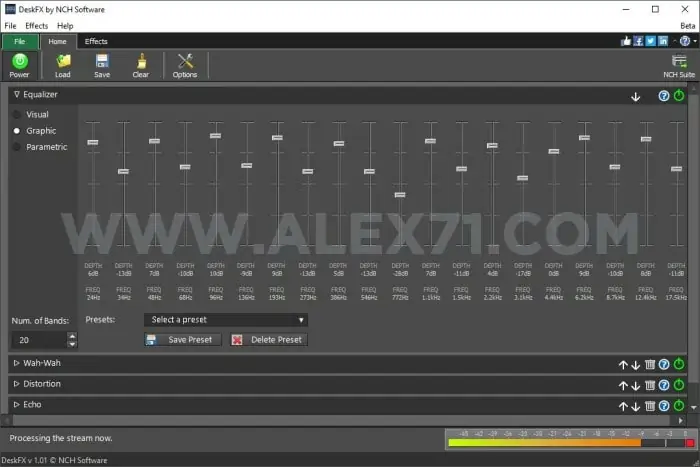 Baixe a versão completa mais recente do NCH DeskFX Audio Enhancer