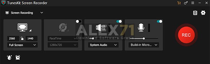Download grátis do gravador de tela Tuneskit crack completo