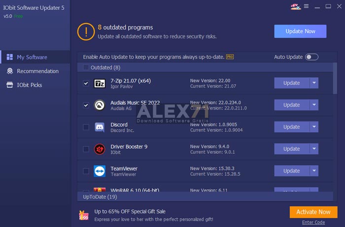 Baixe IOBit Software Updater Pro versão completa para PC Windows