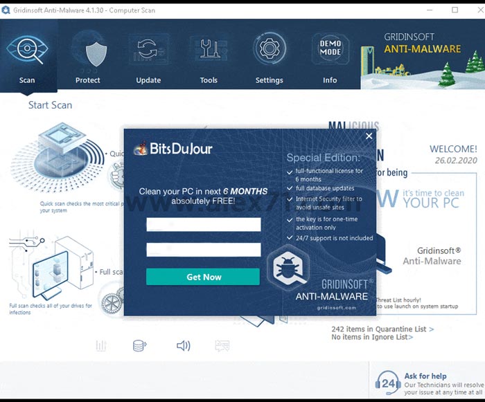 Download grátis do Gridinsoft Anti Malware Full Crack