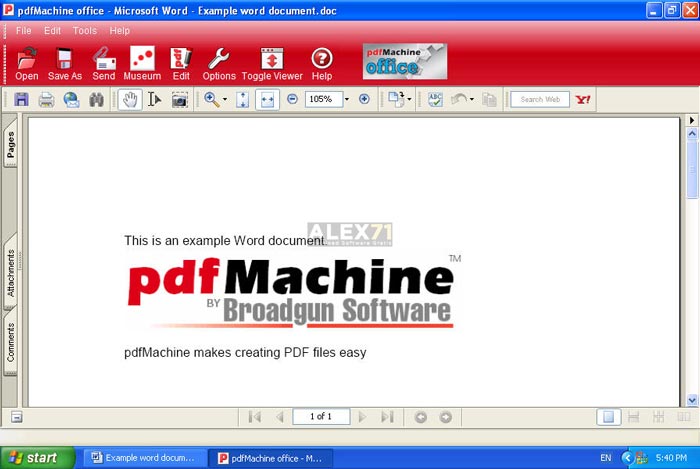 Download grátis Broadgun PDFMachine Ultimate versão completa