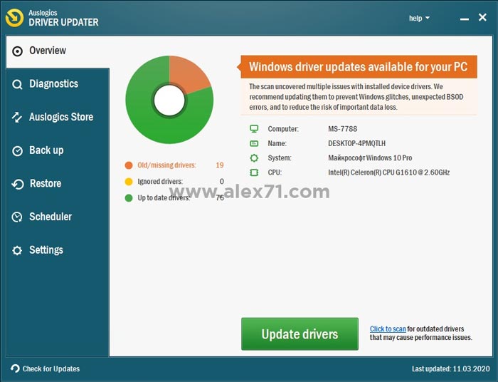 Download grátis do atualizador de driver Auslogics crack completo