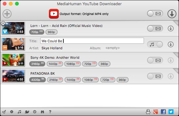 Download grátis MediaHuman Youtube Downloader último crack completo