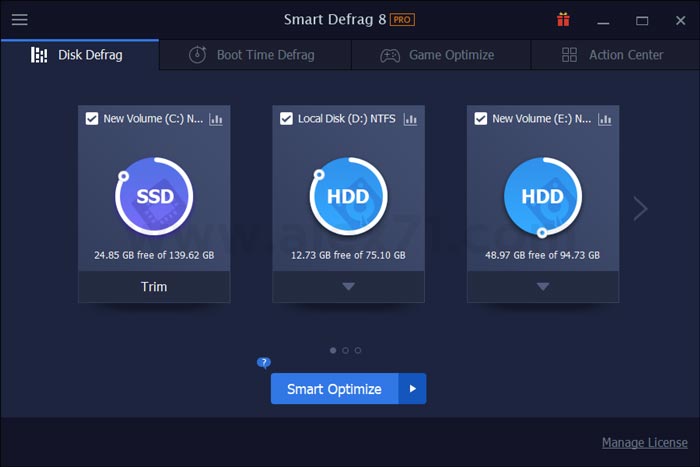 Baixe IObit Smart Defrag Pro Full Crack 64 bits