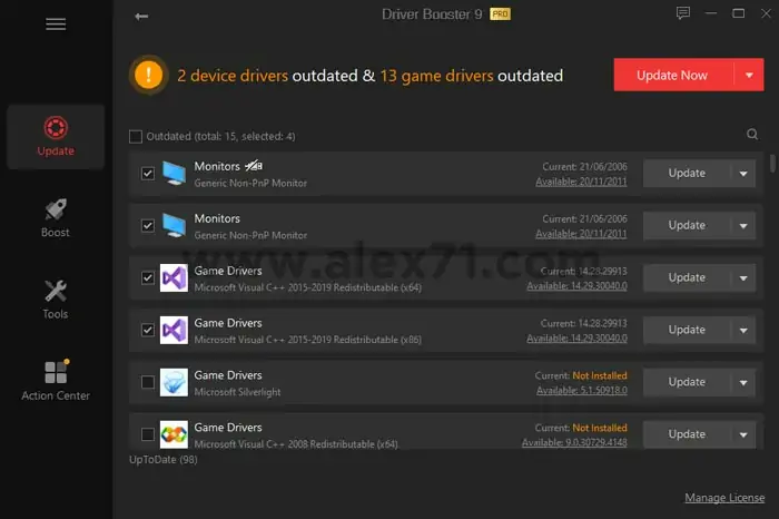 Baixe o crack completo mais recente do IObit Driver Booster Pro