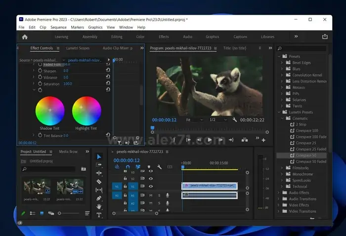 Baixe a versão completa do Premiere Pro 2023 para Windows 11