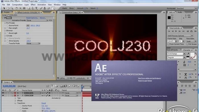 Adobe After Effects CS3 Download grátis da versão completa