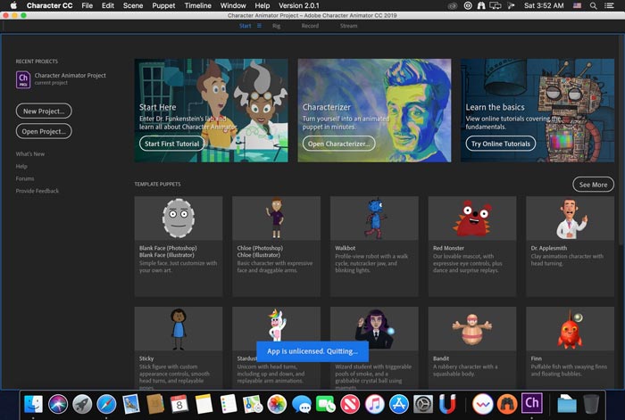 Download grátis Adobe Character Animator CC 2020 Mac Full Crack