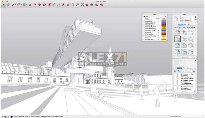 Download grátis Sketchup Pro 2023 Mac Crack completo